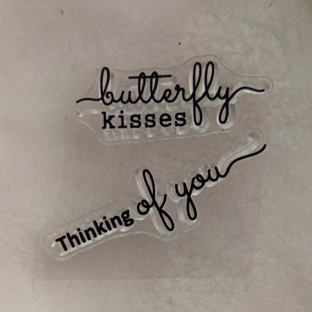 Elegant Script Home Design Stamps - Black